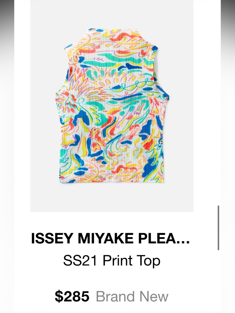 Issey Miyake Pleats Please Top
